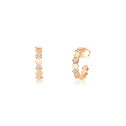 [Revel Jewelry]Hohle Vierblättrige Kleeblatt Blumenform Ohrringe