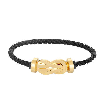 [Revel Jewelry]CHANCE LARGE 8 FIGURE BUCKLE NO DIAMOND BRACELET GOLD
