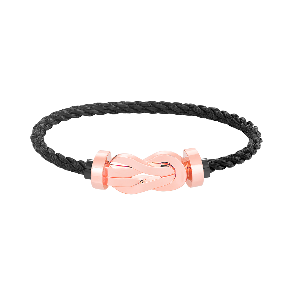 [Revel Jewelry]CHANCE LARGE 8 FIGURE BUCKLE NO DIAMOND BRACELET ROSE GOLD