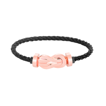 [Revel Jewelry]CHANCE LARGE 8 FIGURE BUCKLE NO DIAMOND BRACELET ROSE GOLD