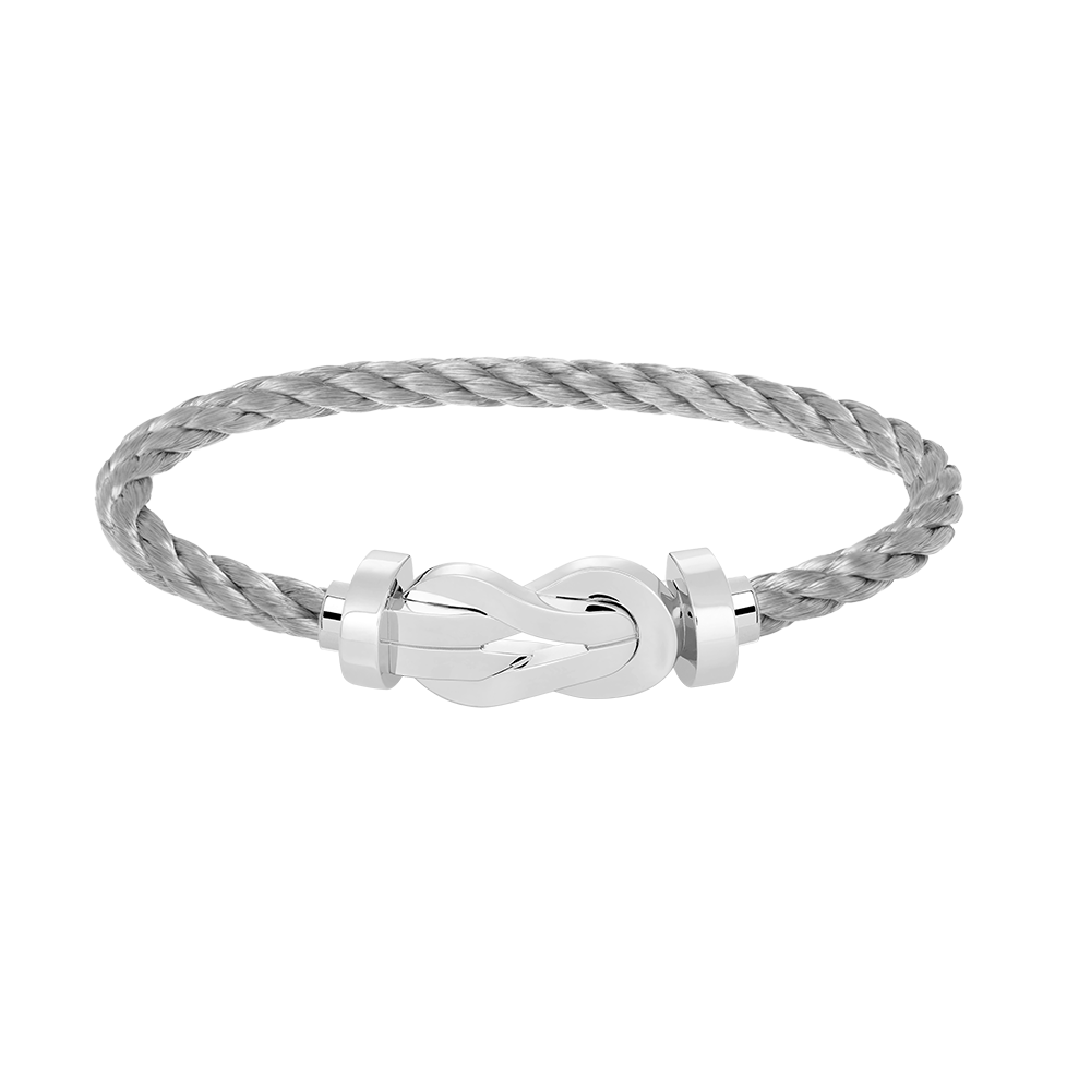 [Revel Jewelry]CHANCE LARGE 8 FIGURE BUCKLE NO DIAMOND BRACELET SILVER