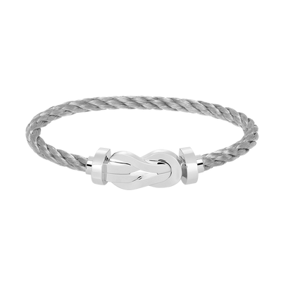 [Revel Jewelry]CHANCE LARGE 8 FIGURE BUCKLE NO DIAMOND BRACELET SILVER