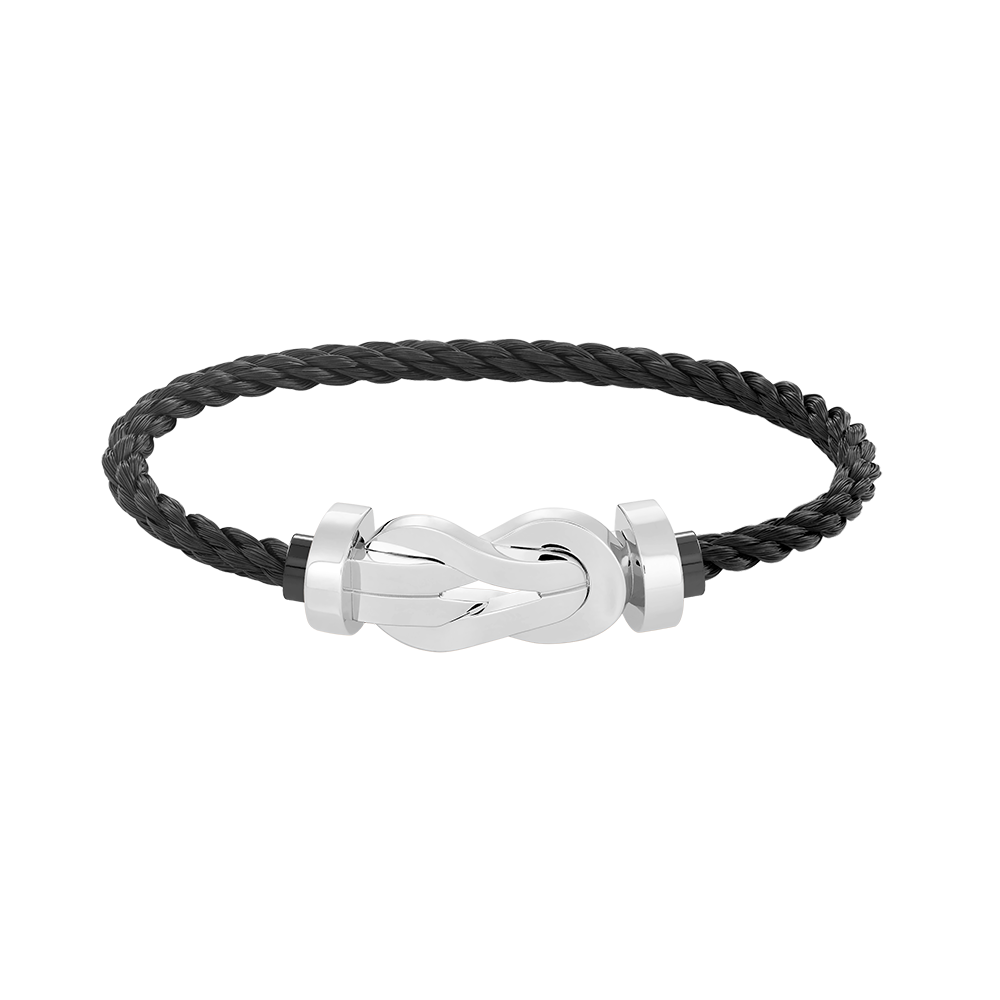 [Revel Jewelry]CHANCE LARGE 8 FIGURE BUCKLE NO DIAMOND BRACELET SILVER