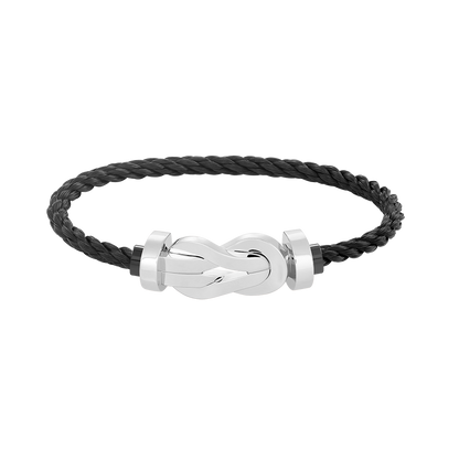 [Revel Jewelry]CHANCE LARGE 8 FIGURE BUCKLE NO DIAMOND BRACELET SILVER