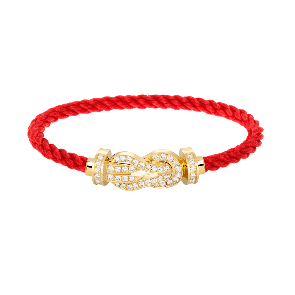 [Revel Jewelry]CHANCE LARGE 8 FIGURE BUCKLE FULLDIAMOND BRACELET GOLD