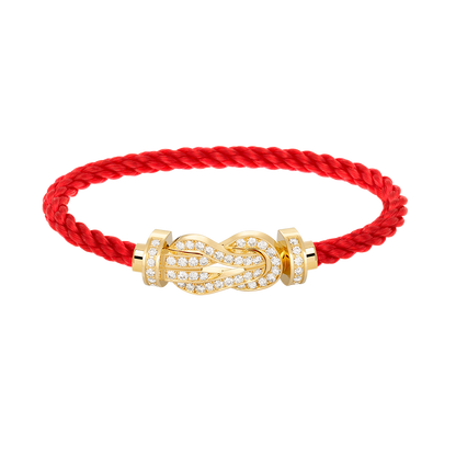 [Revel Jewelry]CHANCE LARGE 8 FIGURE BUCKLE FULLDIAMOND BRACELET GOLD
