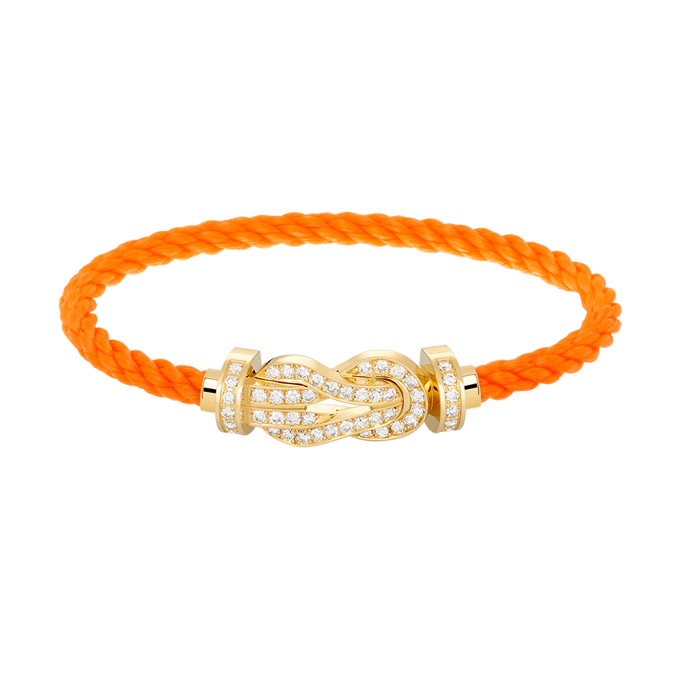 [Revel Jewelry]CHANCE LARGE 8 FIGURE BUCKLE FULLDIAMOND BRACELET GOLD