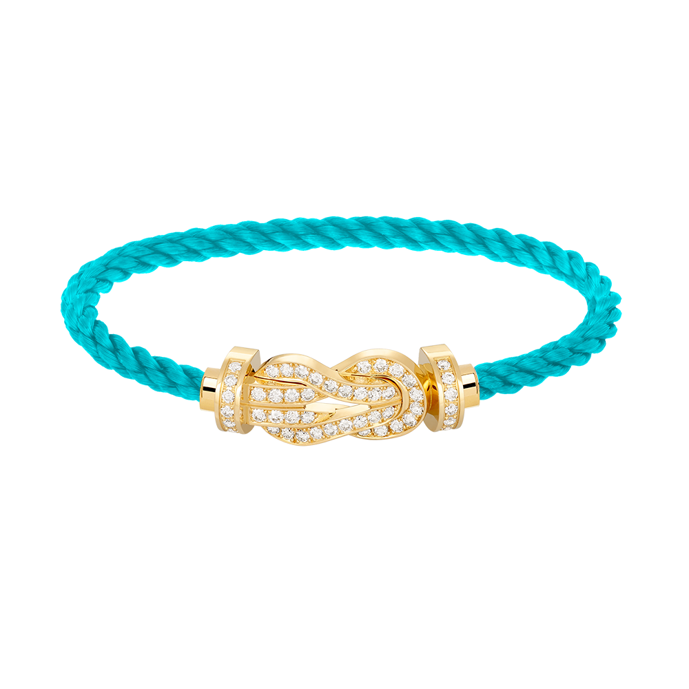 [Revel Jewelry]CHANCE LARGE 8 FIGURE BUCKLE FULLDIAMOND BRACELET GOLD