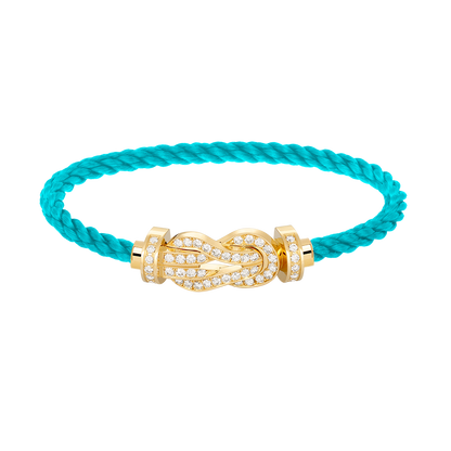 [Revel Jewelry]CHANCE LARGE 8 FIGURE BUCKLE FULLDIAMOND BRACELET GOLD