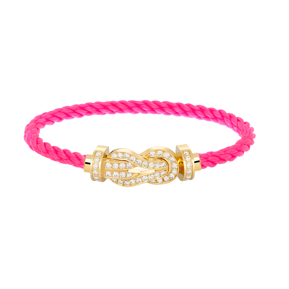 [Revel Jewelry]CHANCE LARGE 8 FIGURE BUCKLE FULLDIAMOND BRACELET GOLD