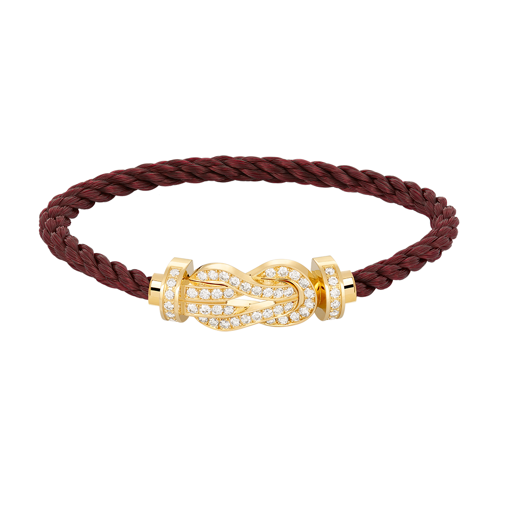 [Revel Jewelry]CHANCE LARGE 8 FIGURE BUCKLE FULLDIAMOND BRACELET GOLD