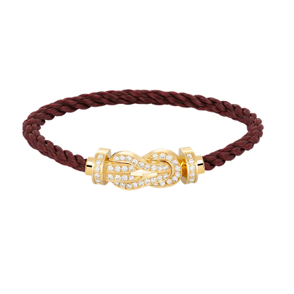 [Revel Jewelry]CHANCE LARGE 8 FIGURE BUCKLE FULLDIAMOND BRACELET GOLD