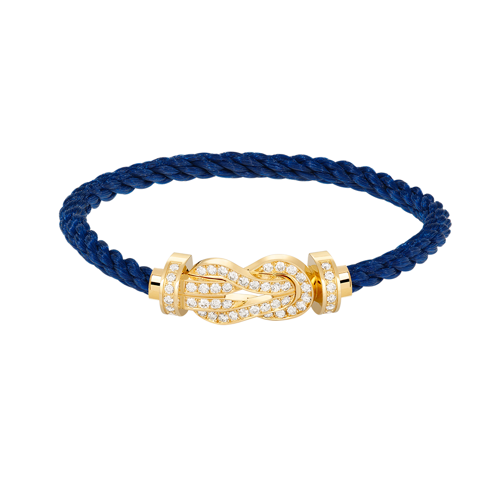 [Revel Jewelry]CHANCE LARGE 8 FIGURE BUCKLE FULLDIAMOND BRACELET GOLD