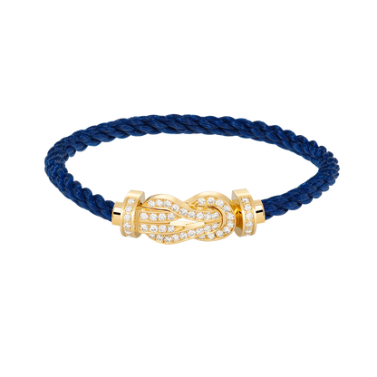 [Revel Jewelry]CHANCE LARGE 8 FIGURE BUCKLE FULLDIAMOND BRACELET GOLD