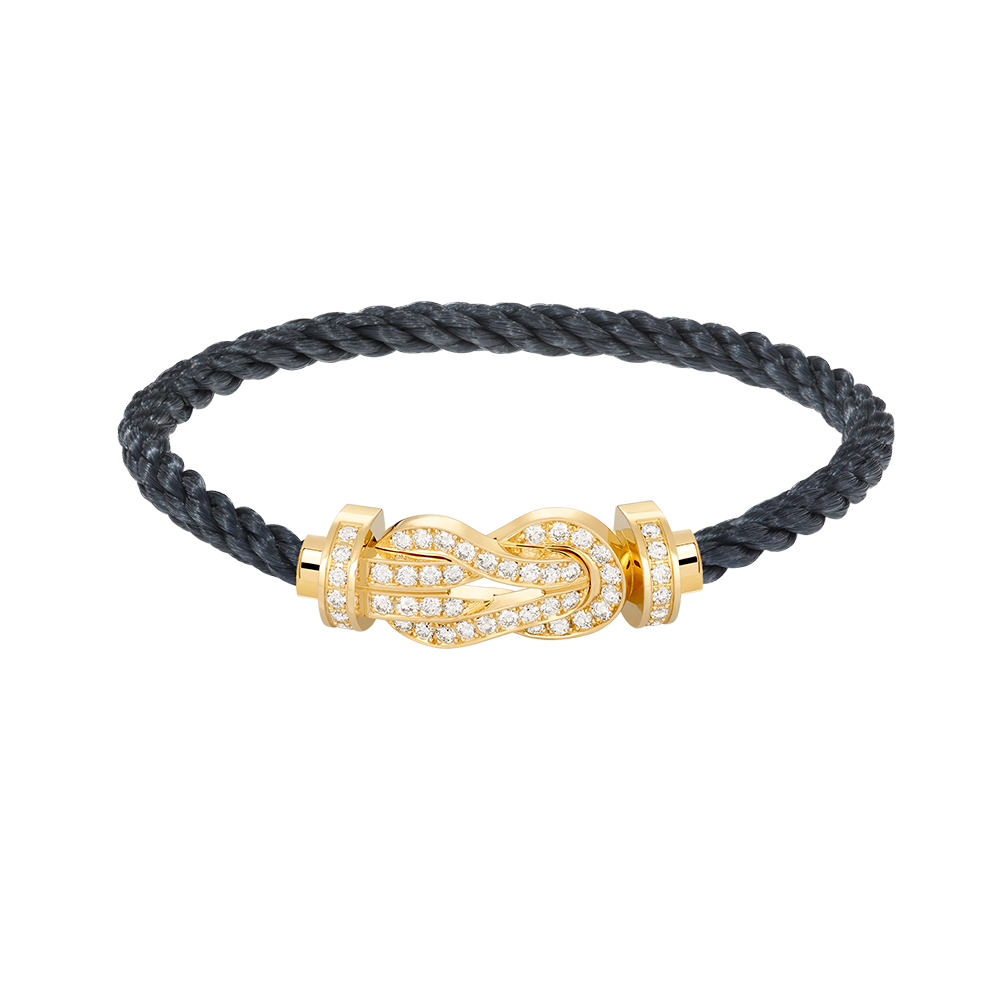 [Revel Jewelry]CHANCE LARGE 8 FIGURE BUCKLE FULLDIAMOND BRACELET GOLD