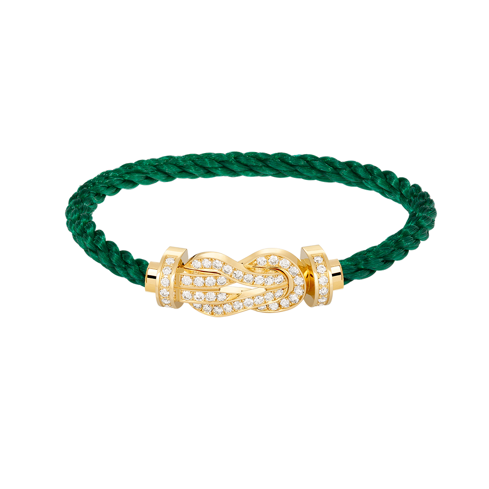 [Revel Jewelry]CHANCE LARGE 8 FIGURE BUCKLE FULLDIAMOND BRACELET GOLD