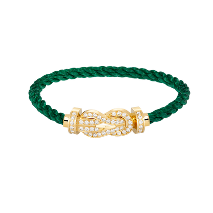 [Revel Jewelry]CHANCE LARGE 8 FIGURE BUCKLE FULLDIAMOND BRACELET GOLD