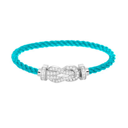 [Revel Jewelry]CHANCE LARGE 8 FIGURE BUCKLE FULL DIAMOND BRACELET SILVER