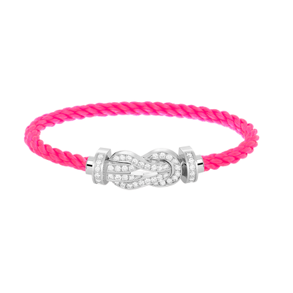 [Revel Jewelry]CHANCE LARGE 8 FIGURE BUCKLE FULL DIAMOND BRACELET SILVER