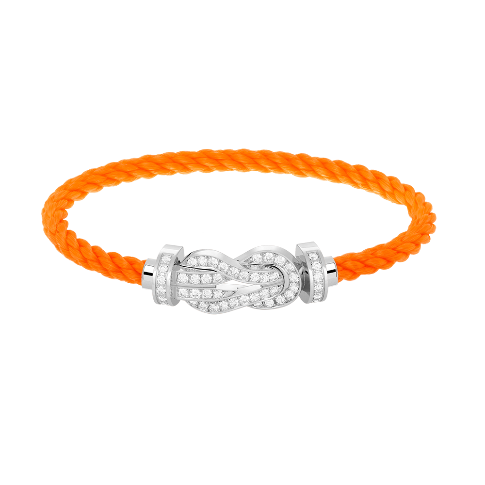 [Revel Jewelry]CHANCE LARGE 8 FIGURE BUCKLE FULL DIAMOND BRACELET SILVER