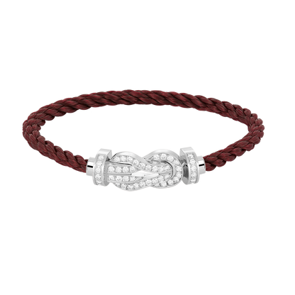 [Revel Jewelry]CHANCE LARGE 8 FIGURE BUCKLE FULL DIAMOND BRACELET SILVER