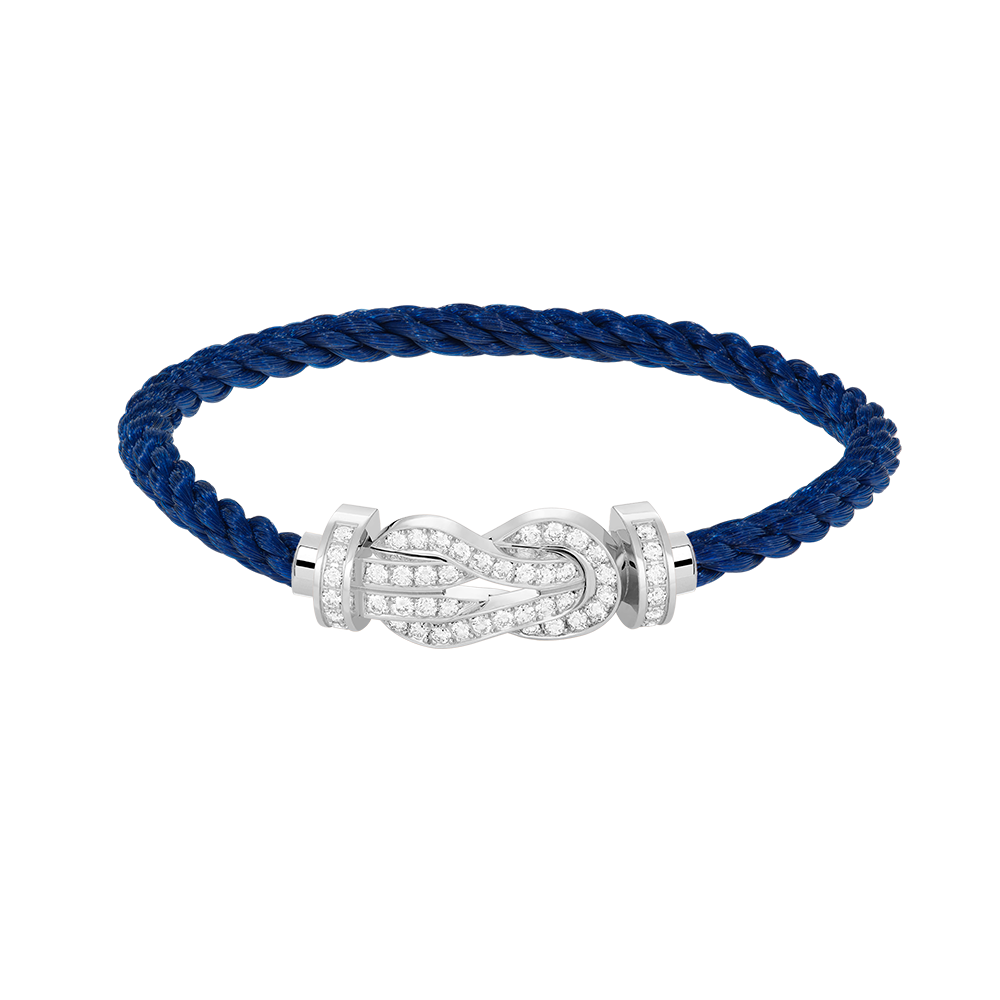[Revel Jewelry]CHANCE LARGE 8 FIGURE BUCKLE FULL DIAMOND BRACELET SILVER