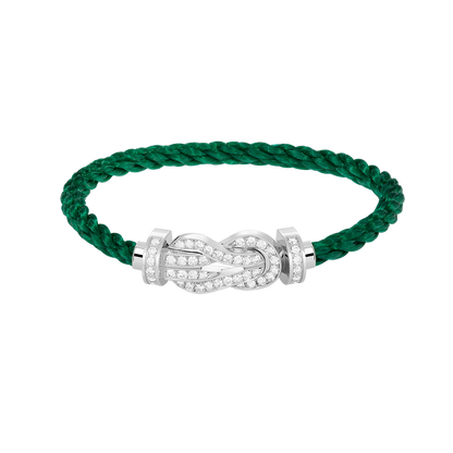 [Revel Jewelry]CHANCE LARGE 8 FIGURE BUCKLE FULL DIAMOND BRACELET SILVER