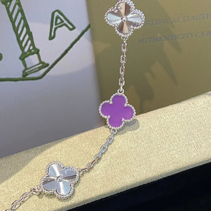 [Revel Jewelry] CLOVER 5 MOTIF VIOLET BRACELET COLLECTION