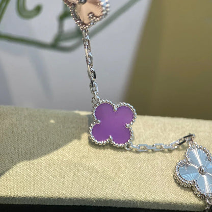 [Revel Jewelry] CLOVER 5 MOTIF VIOLET BRACELET COLLECTION