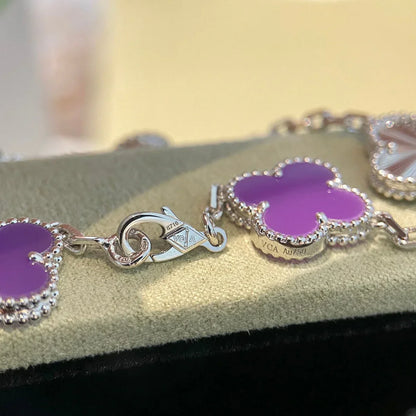 [Revel Jewelry] CLOVER 5 MOTIF VIOLET BRACELET COLLECTION