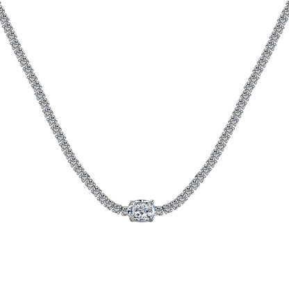 [Revel Jewelry]1.0 Carat Shining Oval Cut Necklace