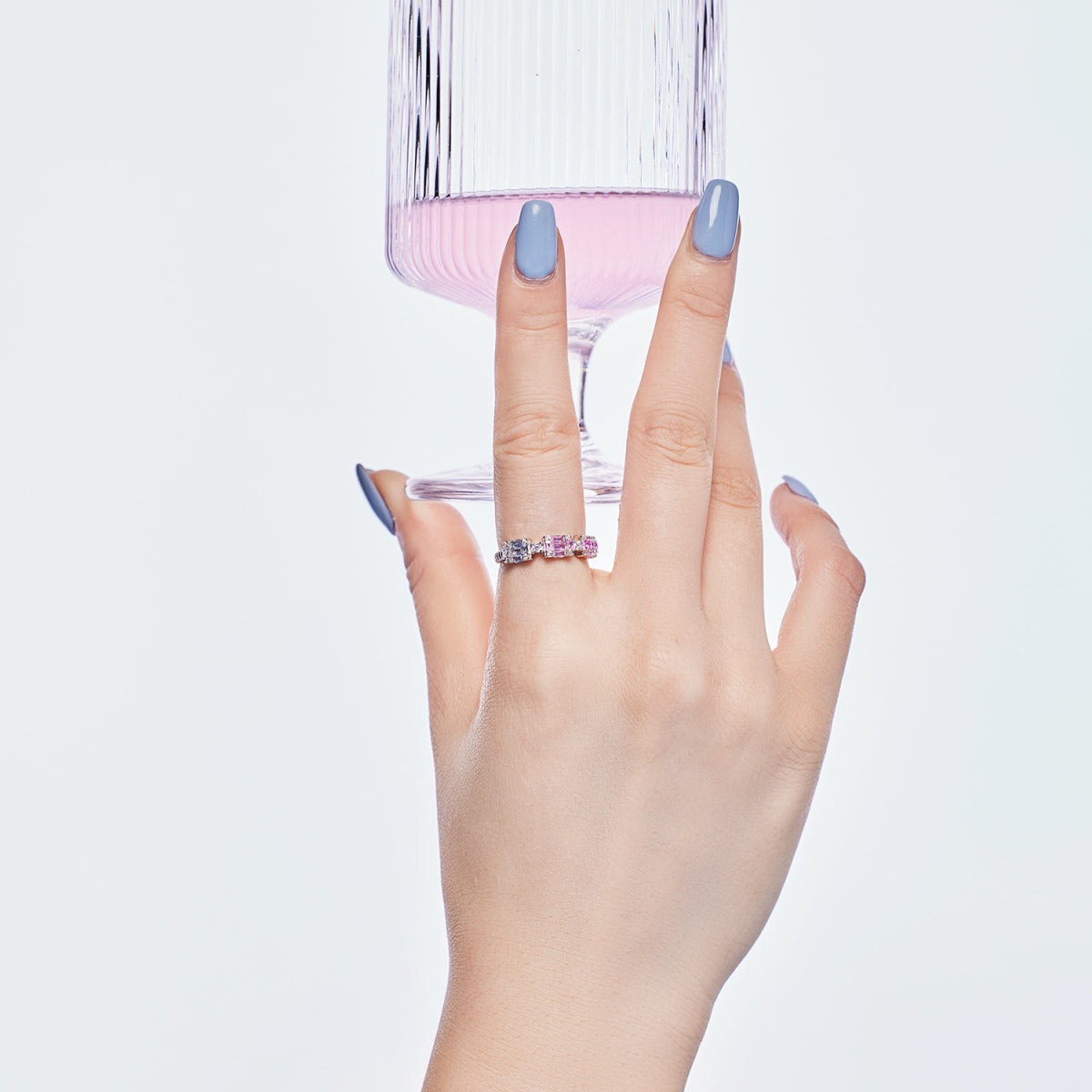 [Revel Jewelry]Unique Colorful Emerald Cut Party Ring