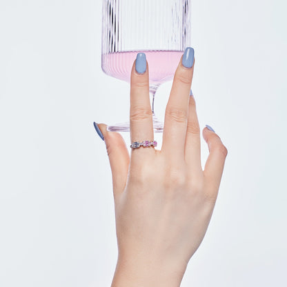 [Revel Jewelry]Unique Colorful Emerald Cut Party Ring