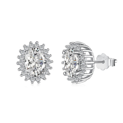 [Revel Jewelry]Delicate Radiant Oval Cut Daily Earrings