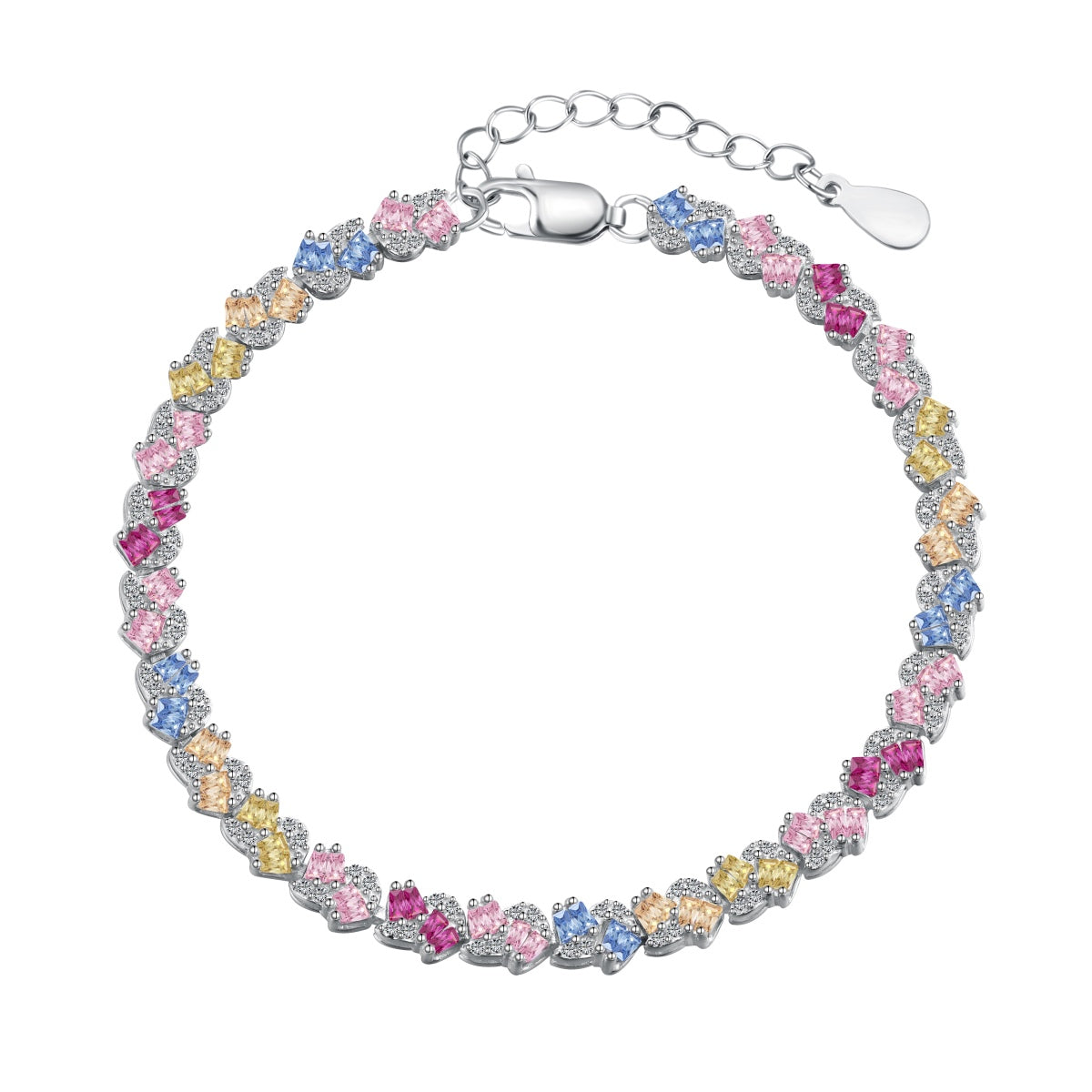 [Revel Jewelry]華やかなカラフルな花モチーフのパーティブレスレット