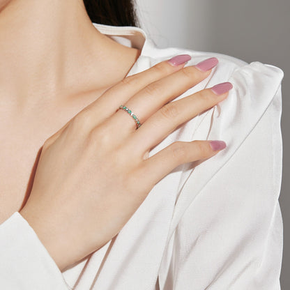[Revel Jewelry]Sparkling Vibrant Round Shape Daily Ring