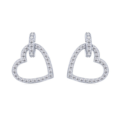 [Revel Jewelry]Dainty Heart Shape Earrings