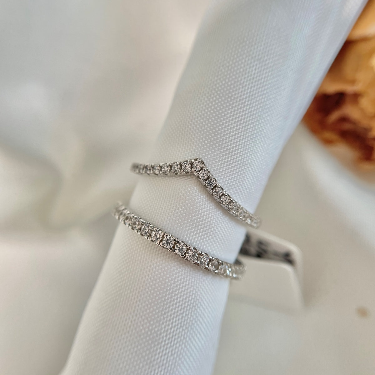 [Revel Jewelry]Elaborate Tennis Band Ring