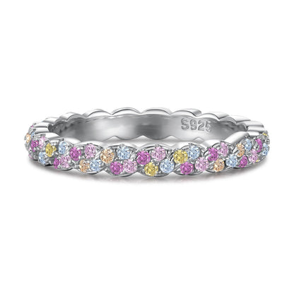 [Revel Jewelry]Dainty Ebullient Round Cut Daily Ring