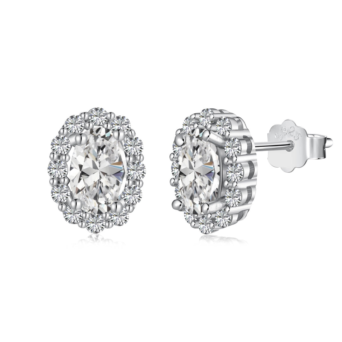 [Revel Jewelry]Delicate Unique Oval Cut Daily Earrings
