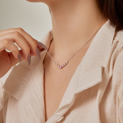 [Revel Jewelry]Regenbogenhalskette "Dazzling"