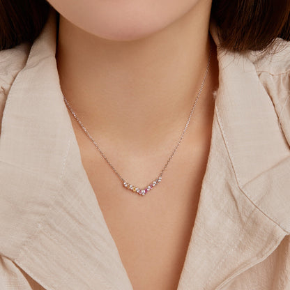 [Revel Jewelry]Regenbogenhalskette "Dazzling"