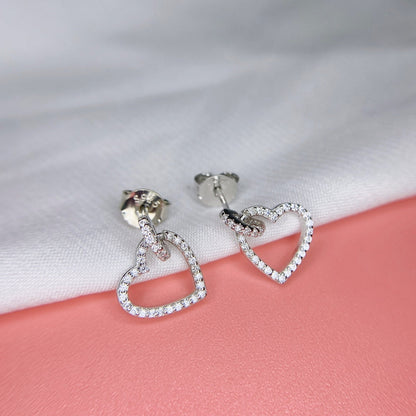 [Revel Jewelry]Dainty Heart Shape Earrings