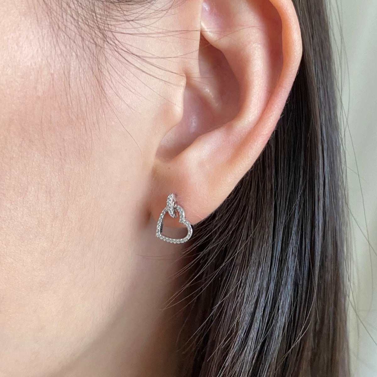 [Revel Jewelry]Dainty Heart Shape Earrings