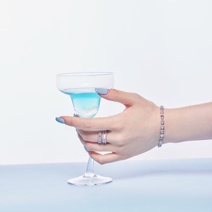 [Revel Jewelry]Dainty Kaleidoscopic Emerald Cut Daily Ring