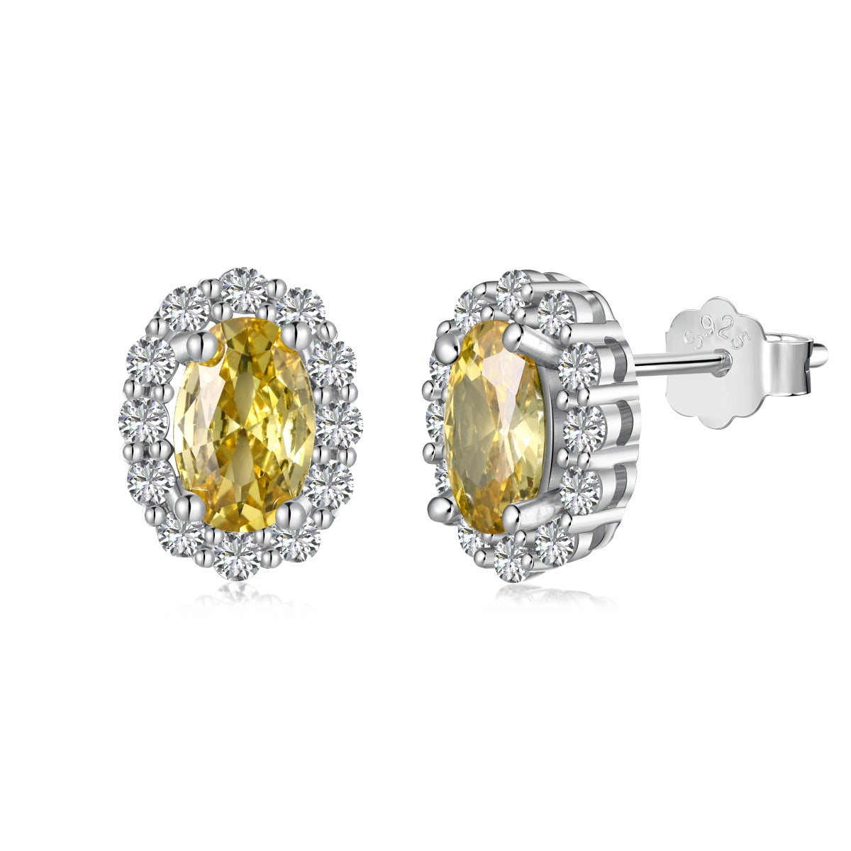 [Revel Jewelry]Delicate Unique Oval Cut Daily Earrings