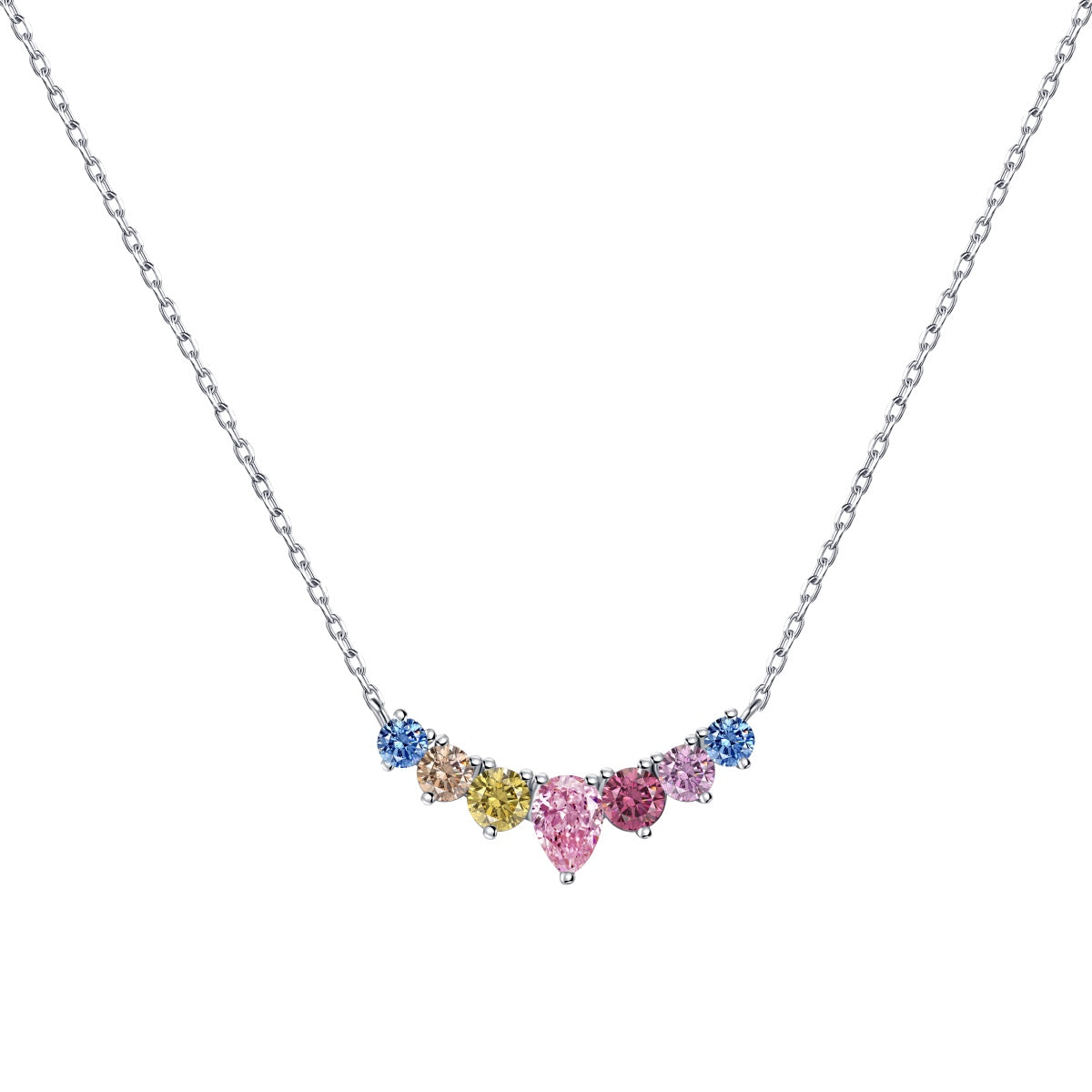 [Revel Jewelry]Zarte Bunte Herz-Halskette