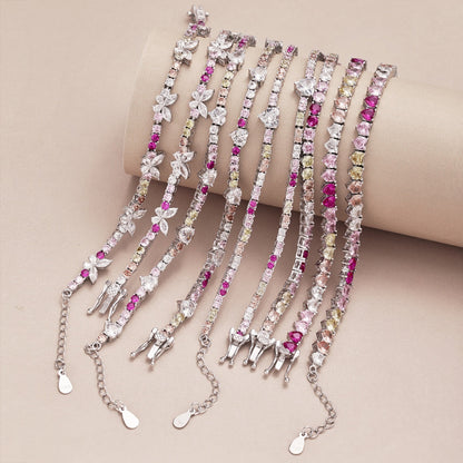 [Revel Jewelry]華やかな蝶の形のラウンドカットのデイリーブレスレット
