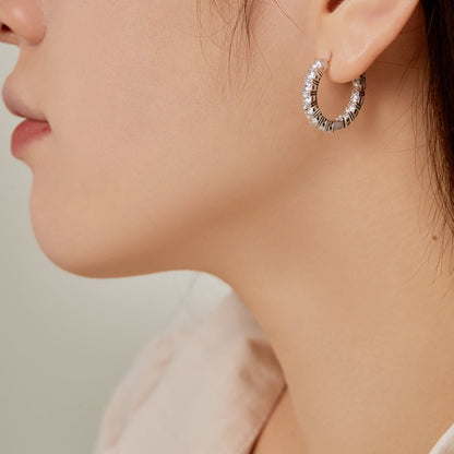 [Revel Jewelry]Unique Round Cut Daily Earrings