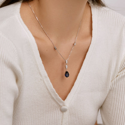 [Revel Jewelry]Dazzling Pear Cut Necklace